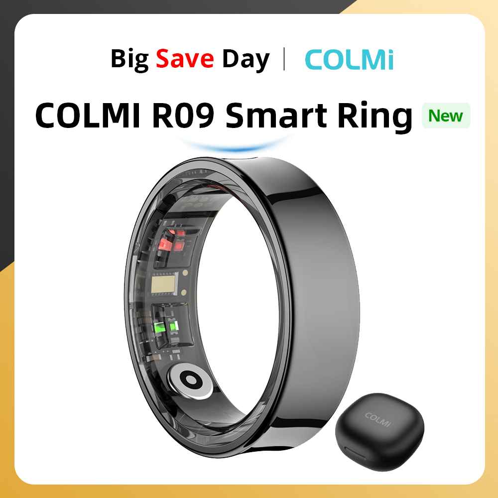 Health Monitors - 2024 COLMI R09 Smart Ring Uomo