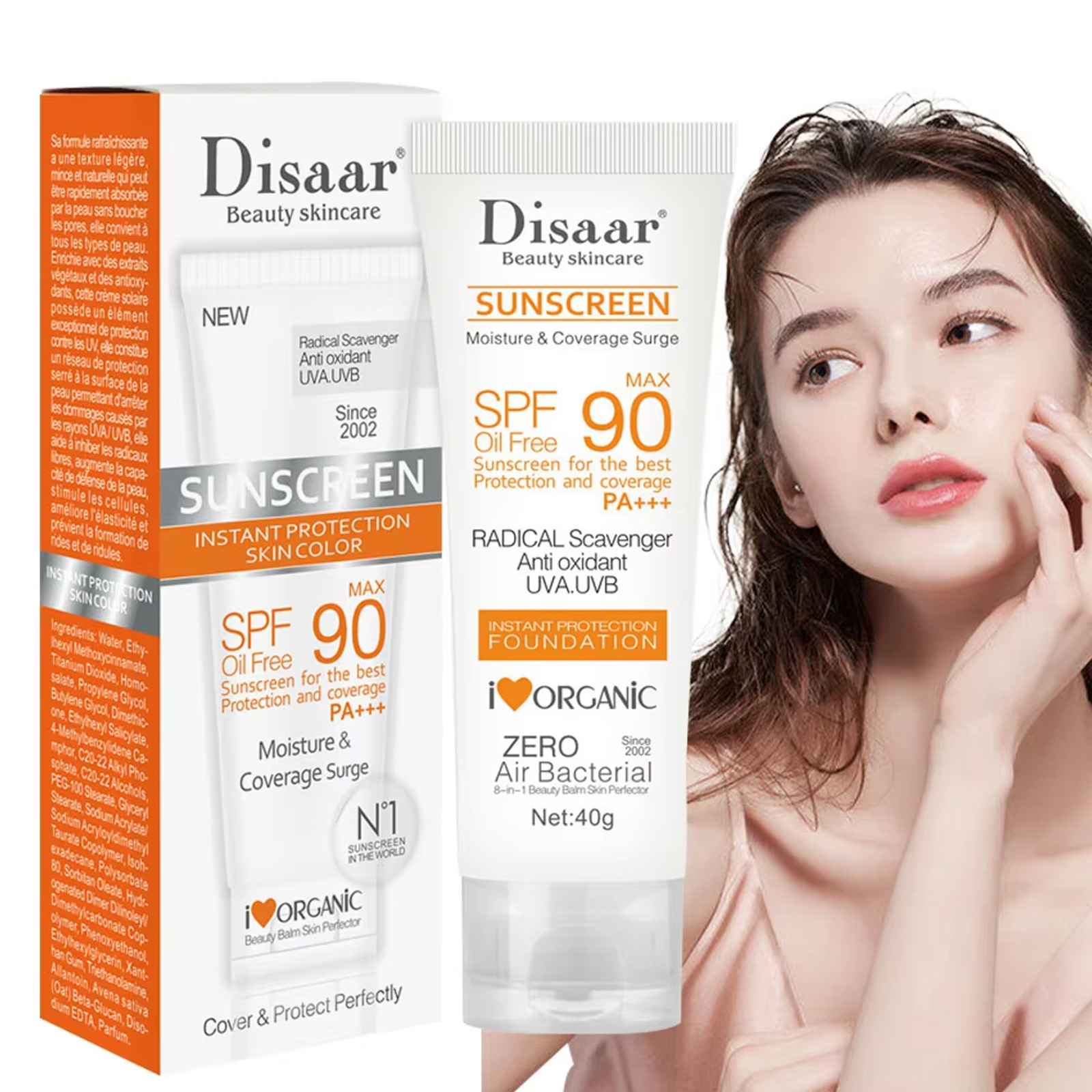 Spf 50 Waterproof Sunscreen - Crema solare per il viso e