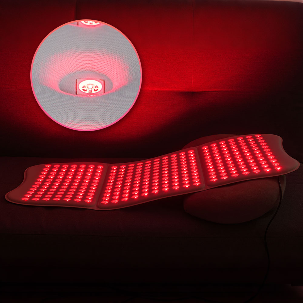 Led Light Therapy Face Mask - Tappetino Portatile a Luce Rossa Grande
