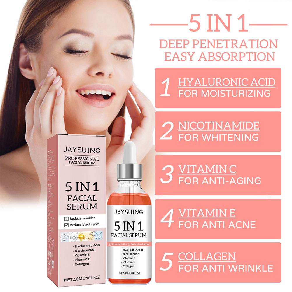 Siero Viso 5-in-1 con Vitamina - Hyaluronic Acid Facial Serum recensione e prezzo