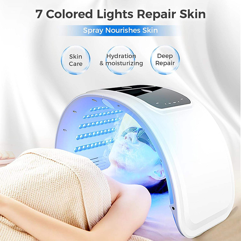 7 colori LED Photon Beauty Mac - Led Light Therapy Face Mask recensione e prezzo