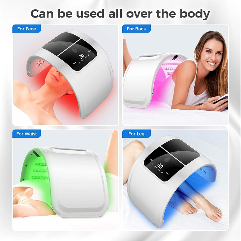 7 colori LED Photon Beauty Mac - Led Light Therapy Face Mask recensione e prezzo